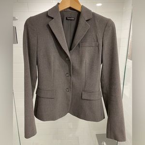 Tahari grey blazer.  Size 2.  Slim fit, classic and sharp.